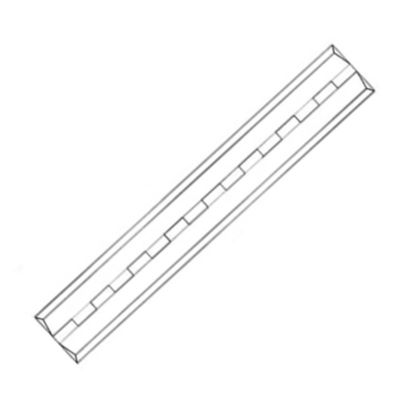 OEM Long Clear Acrylic Piano Hinge PMMA Plastic Hinges For Plexiglass