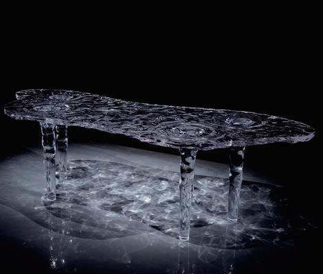 Custom-Made Acrylic Stool with 3D Effects Unique and Eye Catching for Art Exhibitions