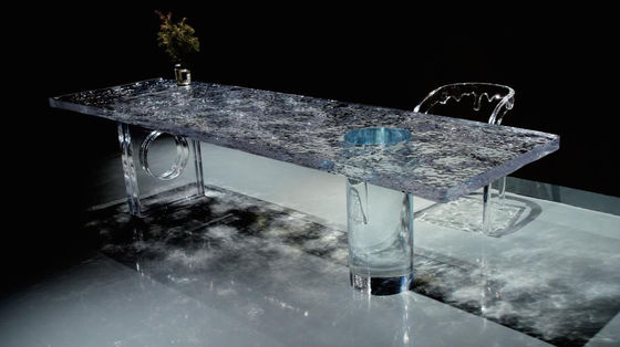 Custom-Made Acrylic Stool with 3D Effects Unique and Eye Catching for Art Exhibitions
