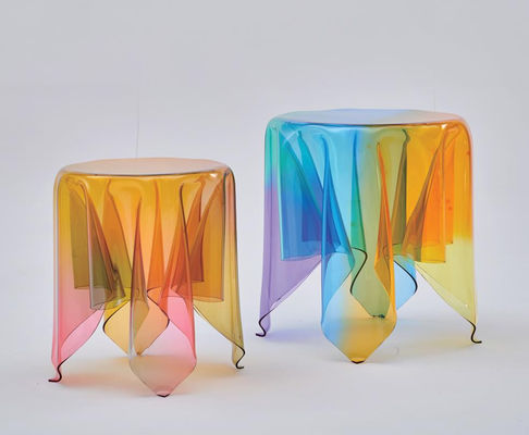 Handmade Acrylic Stool Sculpture High Quality Material for Art Collectors and Designers