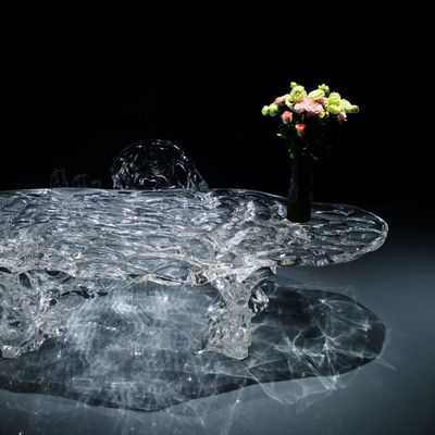 Clear Acrylic Furniture Dining Chair No Assembly High Stability