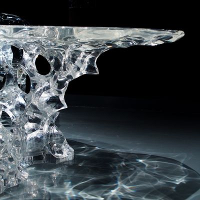 Clear Acrylic Furniture Dining Chair No Assembly High Stability