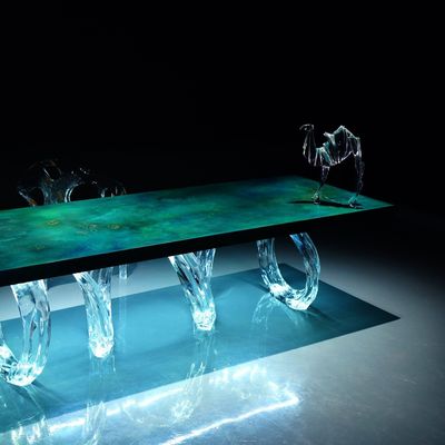 Multi-functional Acrylic Table for Dining Chair Practical and Beautiful Option