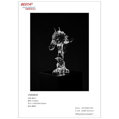 Medium-Sized Polymethyl Methacrylate Sculpted Artworks A Unique Medium for Abstract Creations