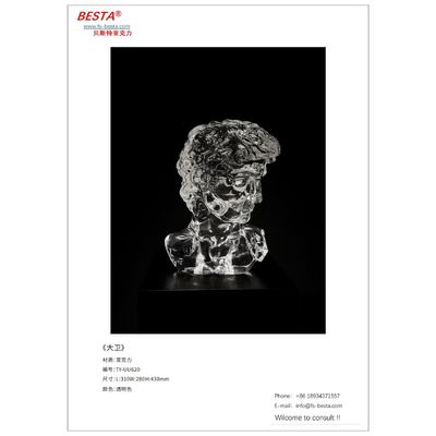 Medium-Sized Polymethyl Methacrylate Sculpted Artworks A Unique Medium for Abstract Creations