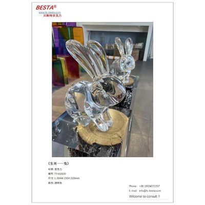 Medium-Sized Polymethyl Methacrylate Sculpted Artworks A Unique Medium for Abstract Creations