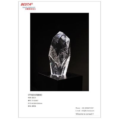 Indoor Tabletop Placement Acrylic Art Sculptures in Art Theme for Art Lovers