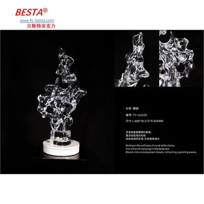 Indoor Tabletop Placement Acrylic Art Sculptures in Art Theme for Art Lovers