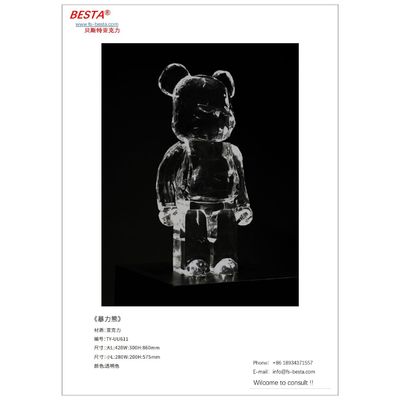 Abstract Polymethyl Methacrylate Sculpted Artworks Perfect Addition To Modern Spaces