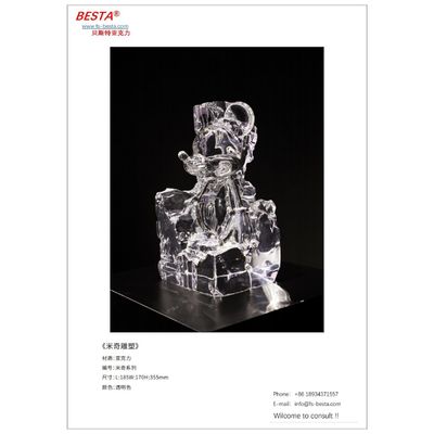 Abstract Polymethyl Methacrylate Sculpted Artworks Perfect Addition To Modern Spaces