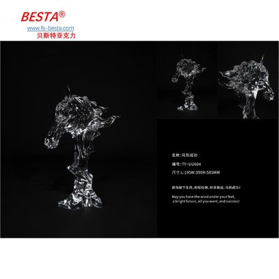 Abstract Polymethyl Methacrylate Sculpted Artworks Perfect Addition To Modern Spaces