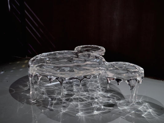 Custom-Made Acrylic Stool with 3D Effects Unique and Eye Catching for Art Exhibitions