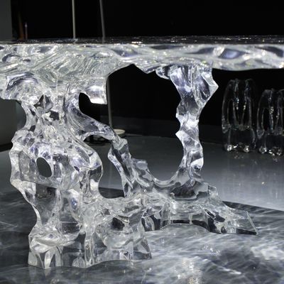 Clear Acrylic Furniture Dining Chair No Assembly High Stability